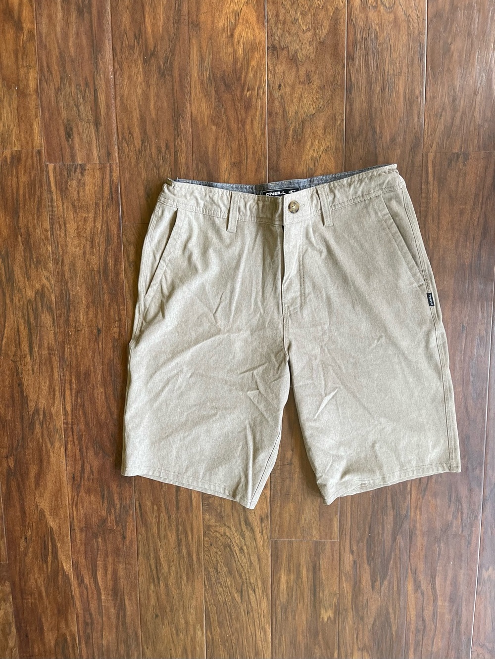 O’Neill Men’s Hybrid Shorts Khaki Tan Stretch Walkshort Boardshort